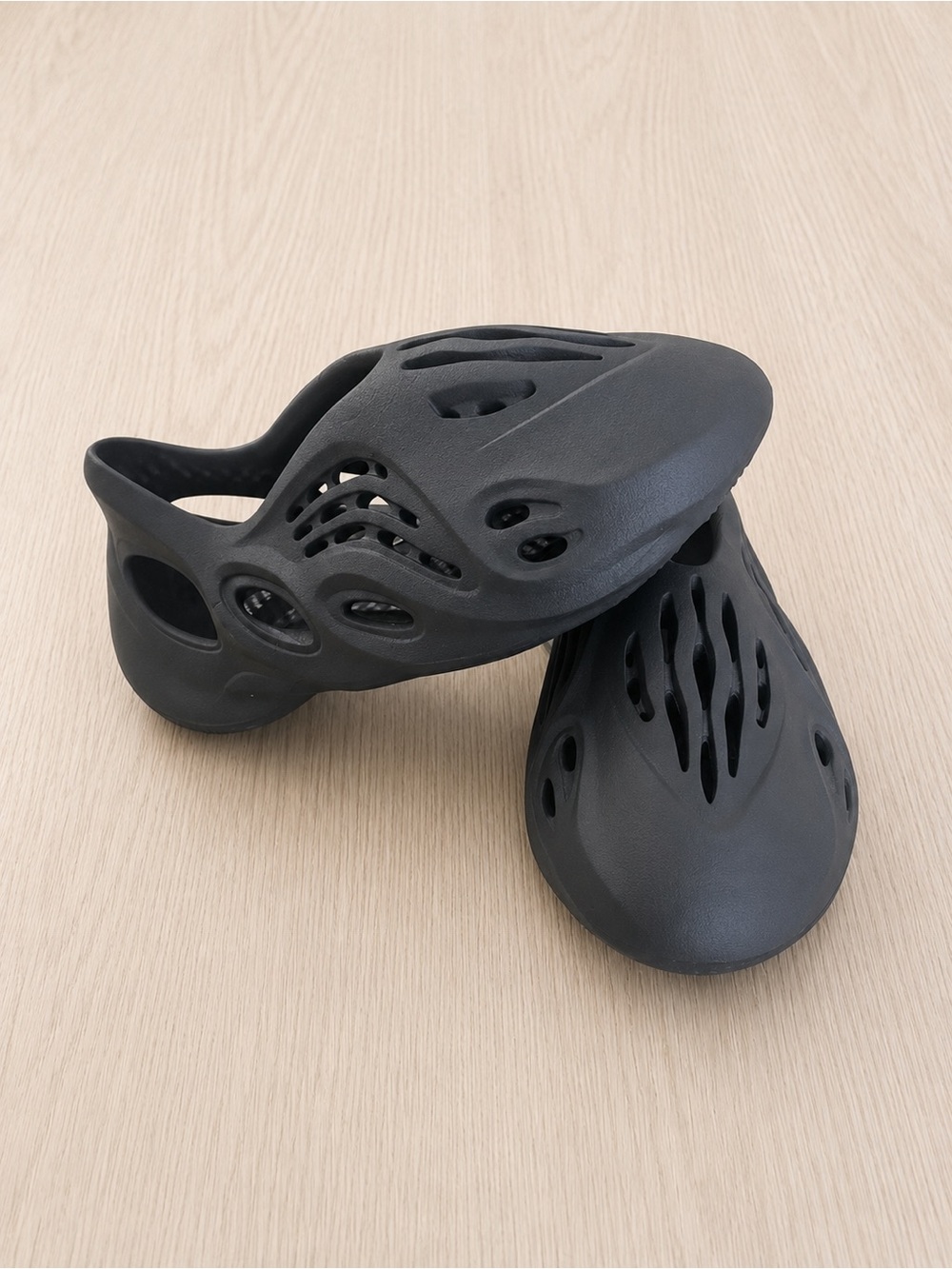 Adidas Black Yeezy Foam RNR Slip On Shoes